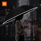 Автоматический складной зонт Xiaomi, мужской креативный Зонт с защитой от ветра и сильным отражением солнечного дождя
