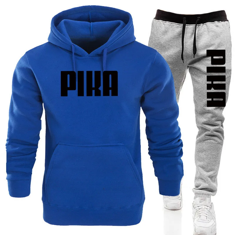 

2 Pieces Sets Tracksuit Men Hooded Sweatshirt+pants Pullover Hoodie Sportswear Suit Ropa Hombre Casual Men Clothes Size S-3XL