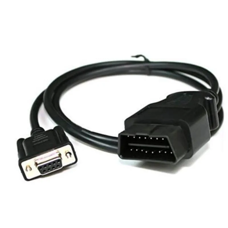 1 м OBD OBD2 16 контактов к DB9 последовательный RS232 женские автомобильные аксессуары