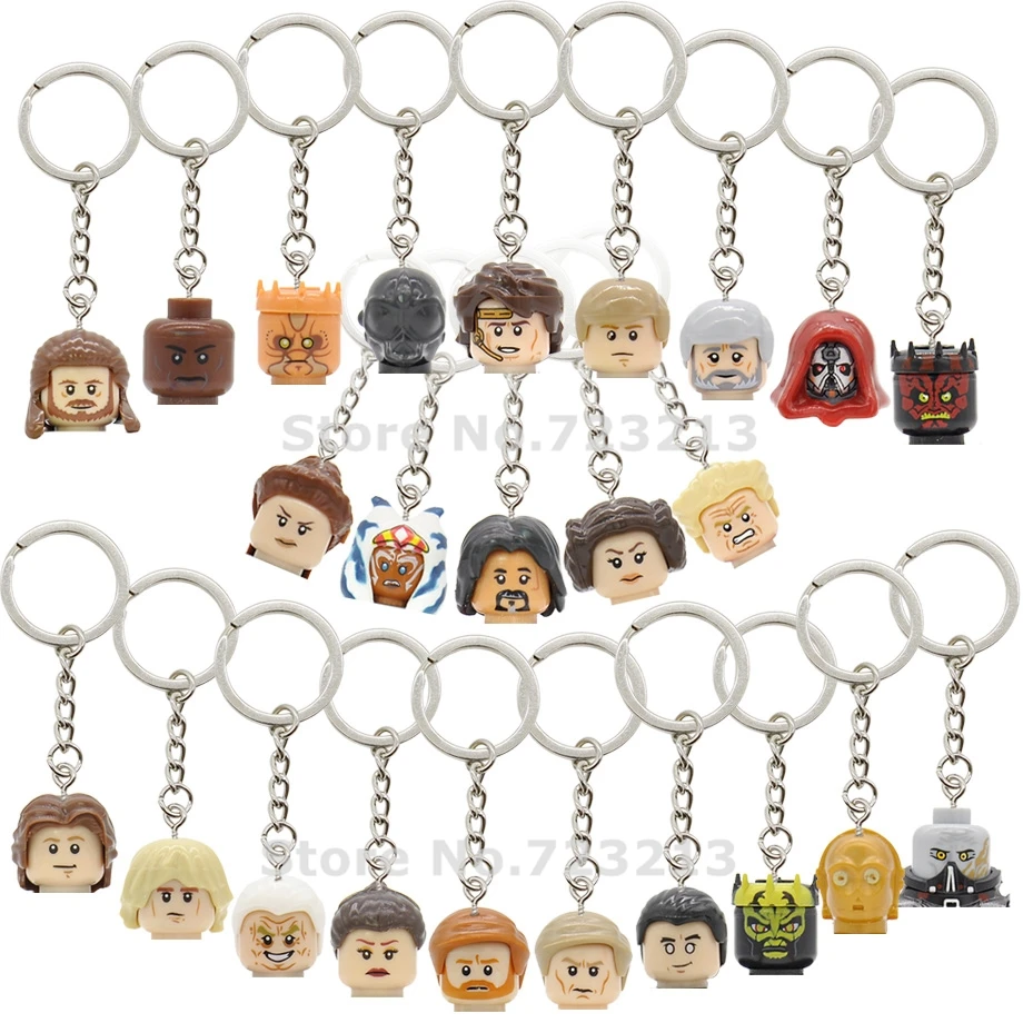Feleph научная фантастика фильм SW фигурка голова брелок Yularen Jawa Padme Unduli Ventress Naberrie | Отзывы и видеообзор -1005002288080018
