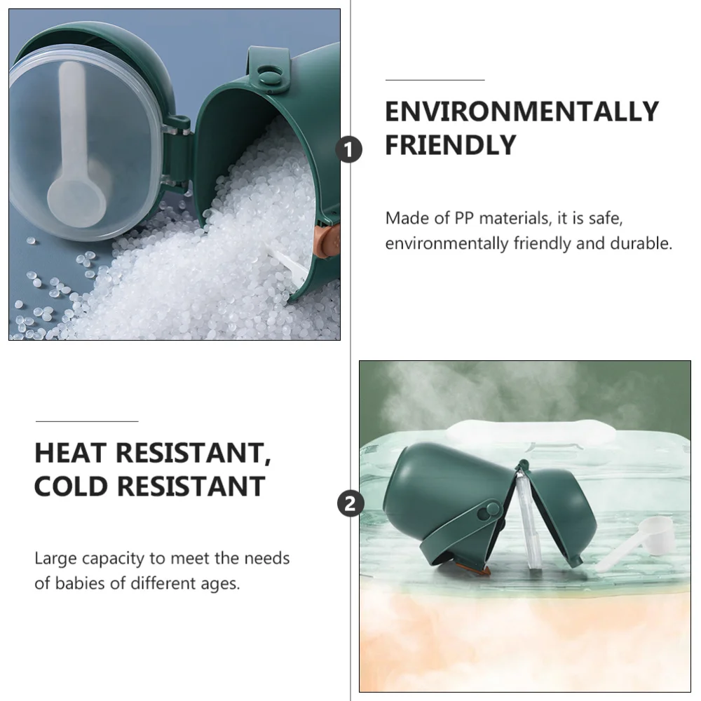 

1PC Baby Powder Box Portable Baby Food Snack Storage Box with Spoon