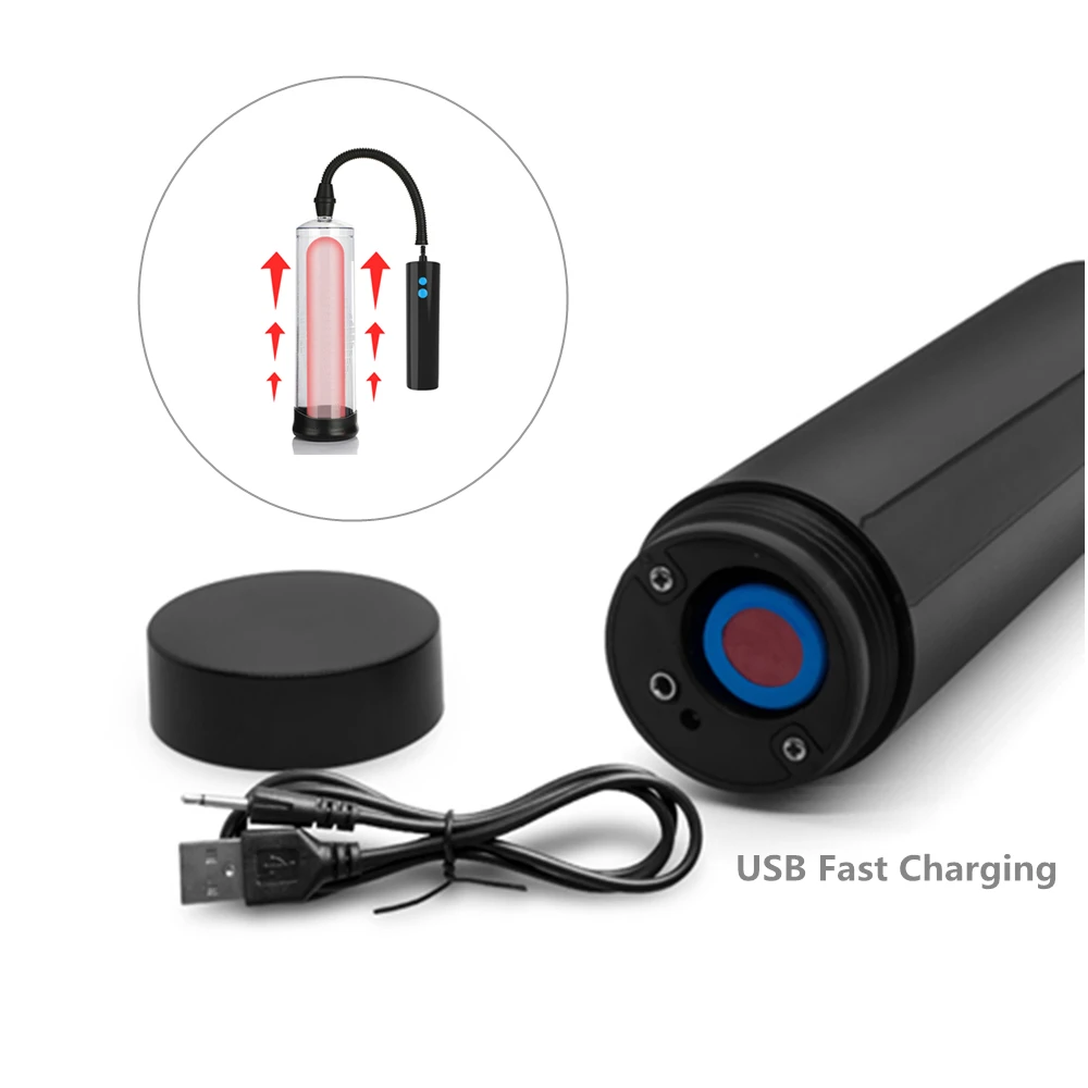 Электрический насос для пениса USB Перезаряжаемый автоматический вакуумный