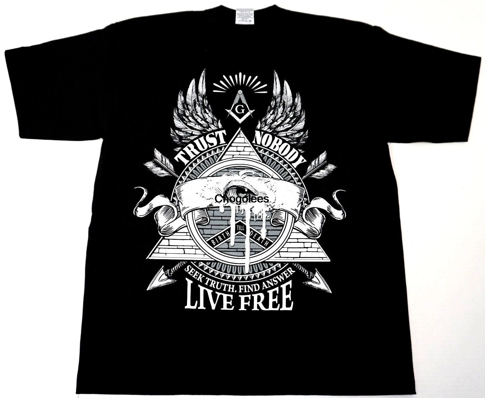 Мужская футболка с принтом глаза Провиденса |