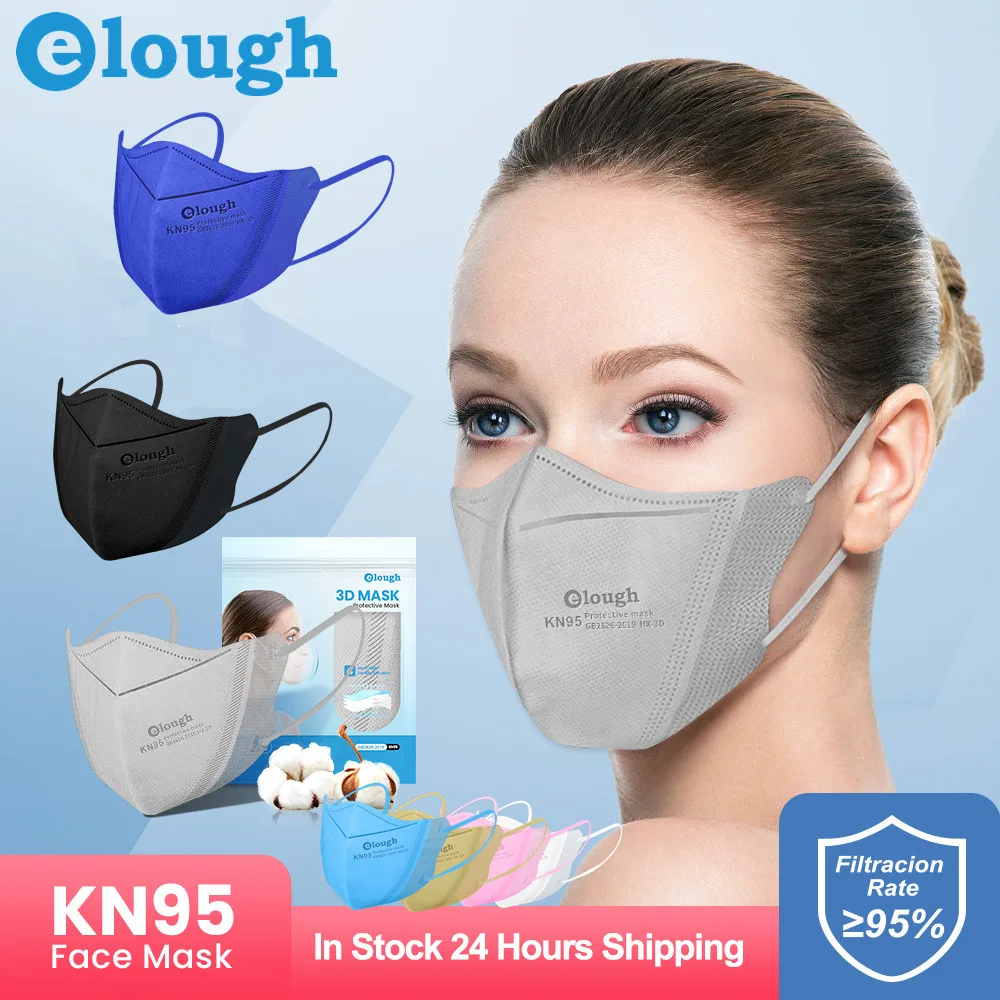 Маски Elough KN95 4 слоя 7 цветов NK95|Маски| |