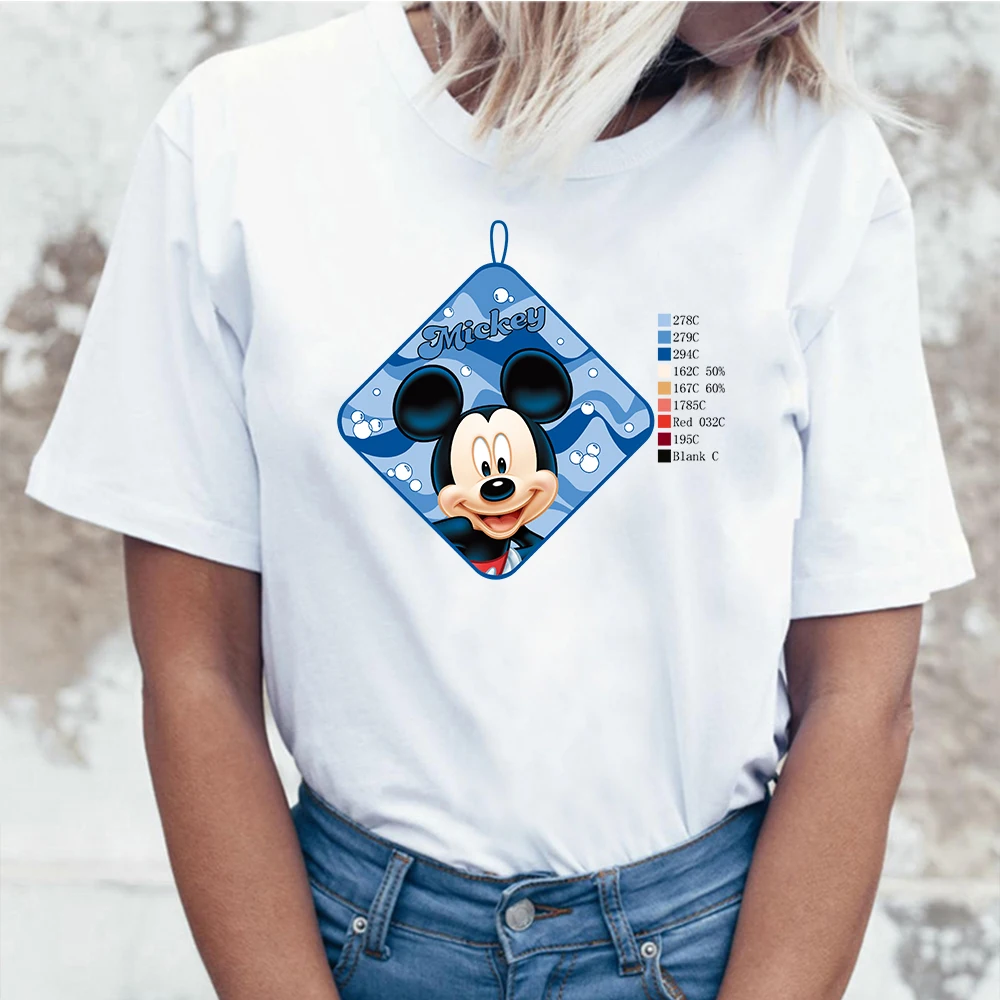 

T Shirts Women Clothes Disney Donald Duck Funny Oversize Cartoon Printing O-neck Short-sleeved Cute Korean Version Loose Tops