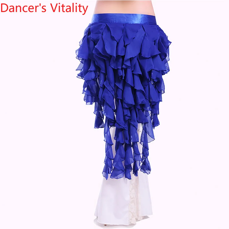 Женский шифоновый шарф для танца живота набедренный с лисьим хвостом пикантная