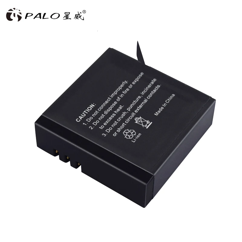 Аккумуляторы PALO 4xAZ16-1 xiao mi Yi 2 4K Lite accu + USB светодиодное двойное зарядное устройство