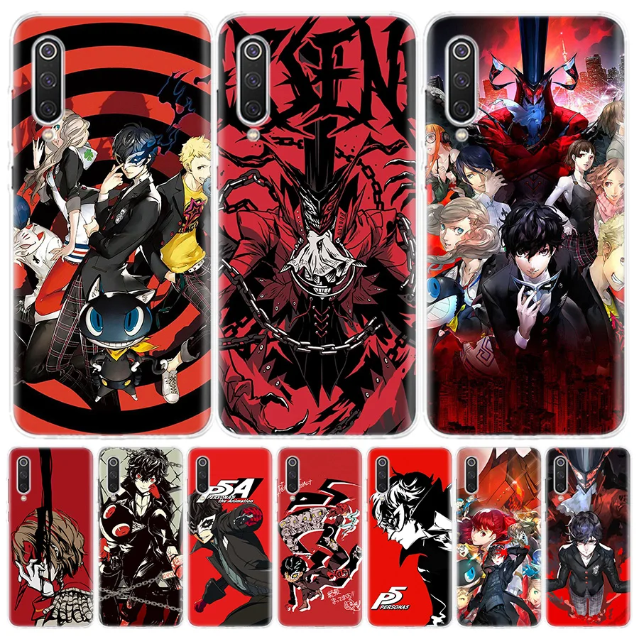 Чехол P5 P Persona 5 для телефона Xiaomi Redmi Note 10 9 9S 8 8T 7 9A 9C 8A 7A 6A S2 K20 K30 Pro Модный