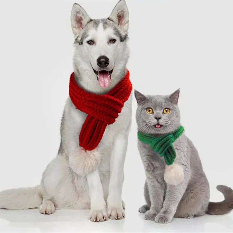 

Dog Bow Tie Christmas Scarf for Dogs Decoration Pet Products for Dog Christmas Bow Tie Pet Supplies Dogs Accessories Knit Scarf