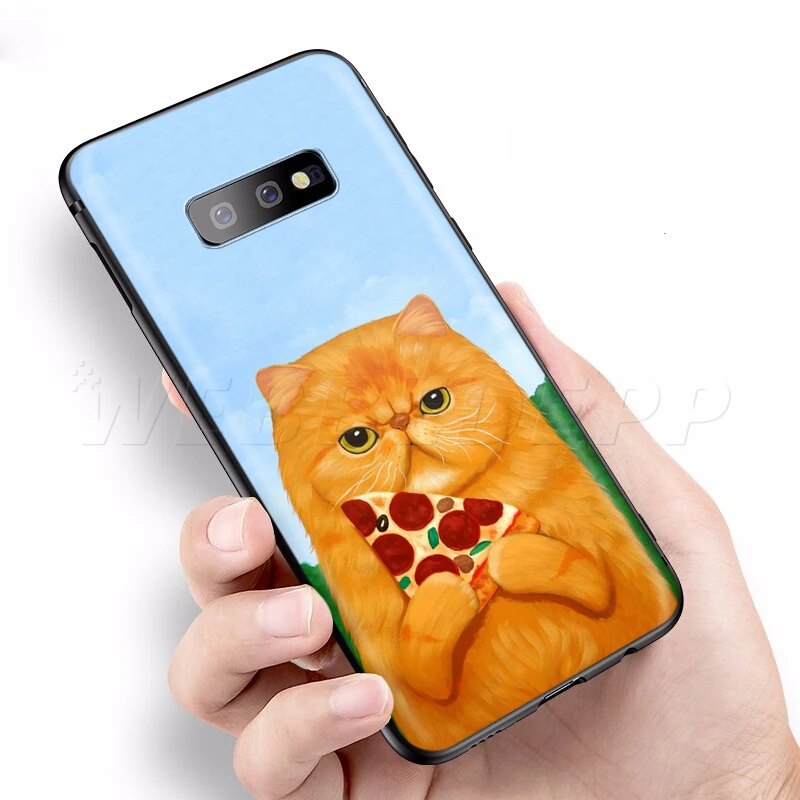 Webbedepp милый чехол с кошкой для Samsung Galaxy S10 S20 Ultra Note 10 Lite Plus A51 A71 A81 A91 A10S A20S A30S A40S A50S A70S |