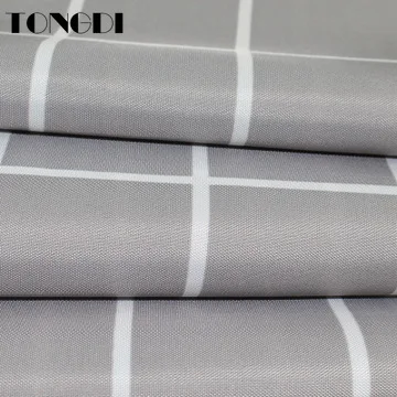 Водонепроницаемая шторка для душа TONGDI Элегантный квадратный клетчатый узор