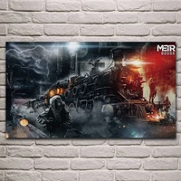 metro stalkers train station night game fan artwork posters on the wall picture home living room decoration for bedroom