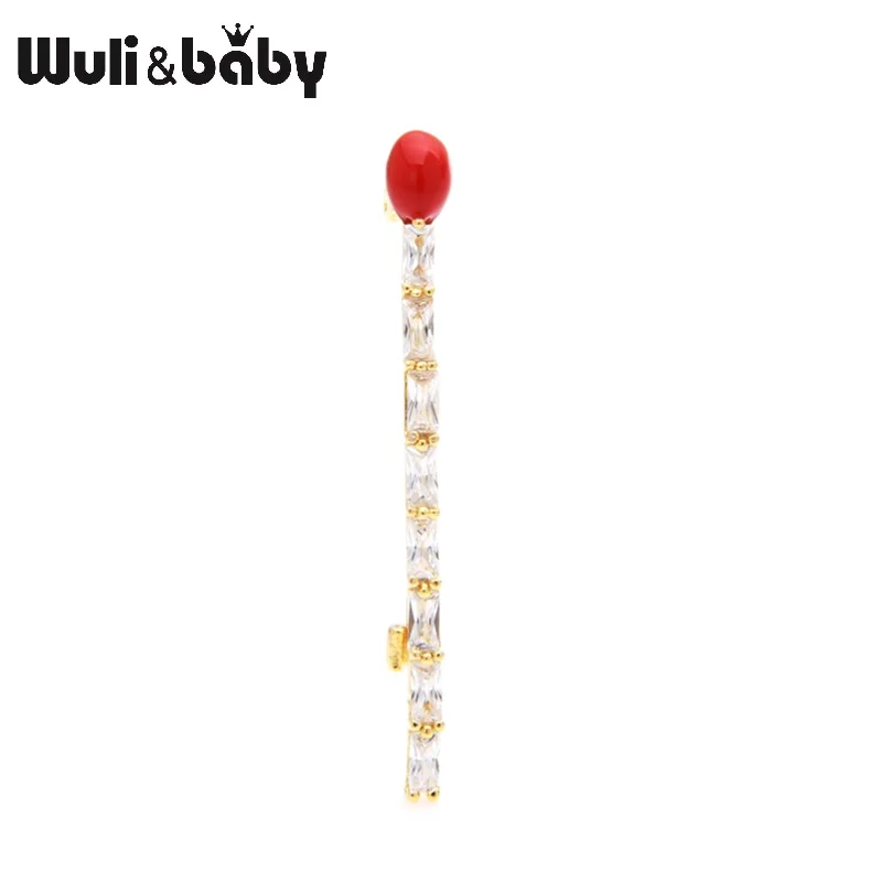 Wuli & baby подходящие палочки Броши для женщин и мужчин циркон личный стиль брошь