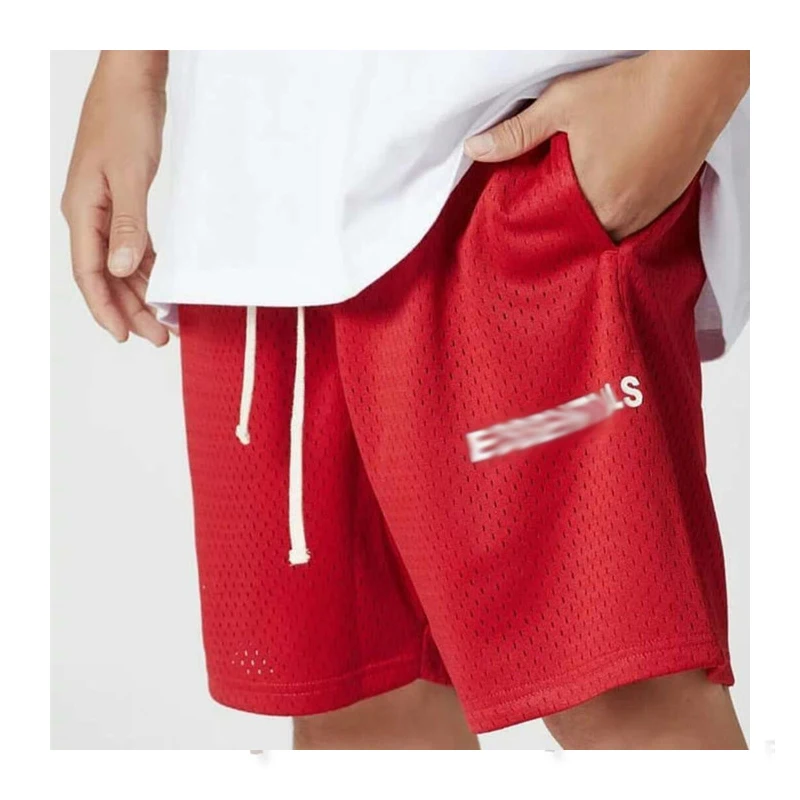 

2021 Sports Fitness Men's Sorts Fashion Brand Shorts Mesh Loose Thin fFive-Point Pants Hip-Hop Basketball Shorts Men