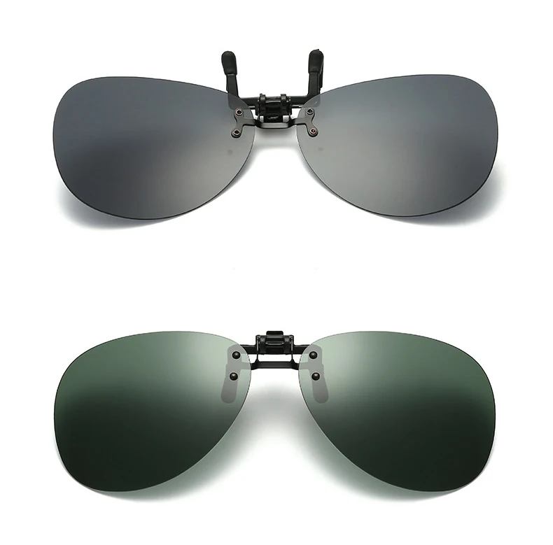 Поляризованные солнцезащитные очки с клипсой авиаторы откидной крышкой ночного