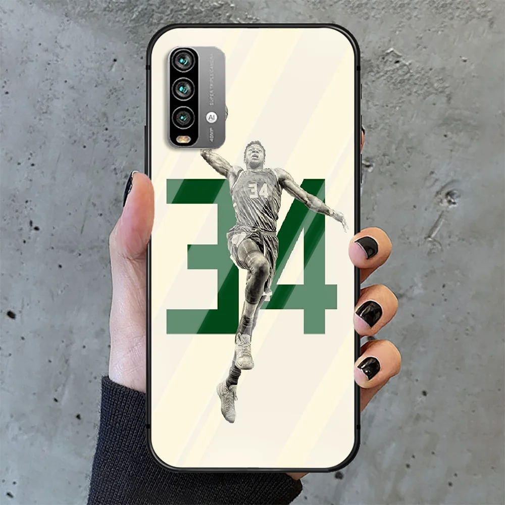 

Greek Freak Giannis Antetokounmpo Phone Tempered Glass Case Cover For Xiaomi Redmi note k 7 8 9 10 30 40 A C T S Pro Luxury