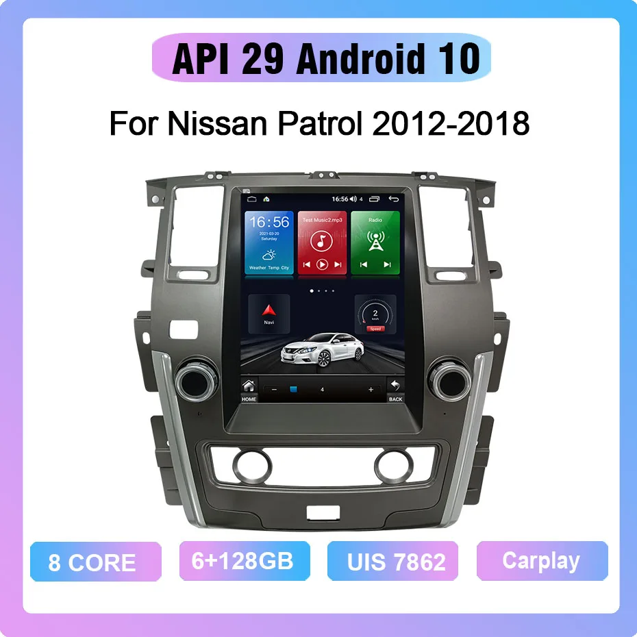 Kaufen COHO Für Nissan Patrol 2012-2018 Android 10,0 Octa Core 6 + 128G Gps Autoradio Auto Multimedia-Player Lüfter