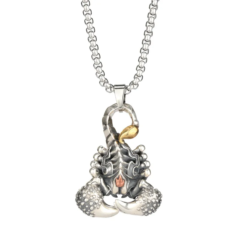 Ювелирные изделия в стиле панк готика объемный Золотой крючок мужские