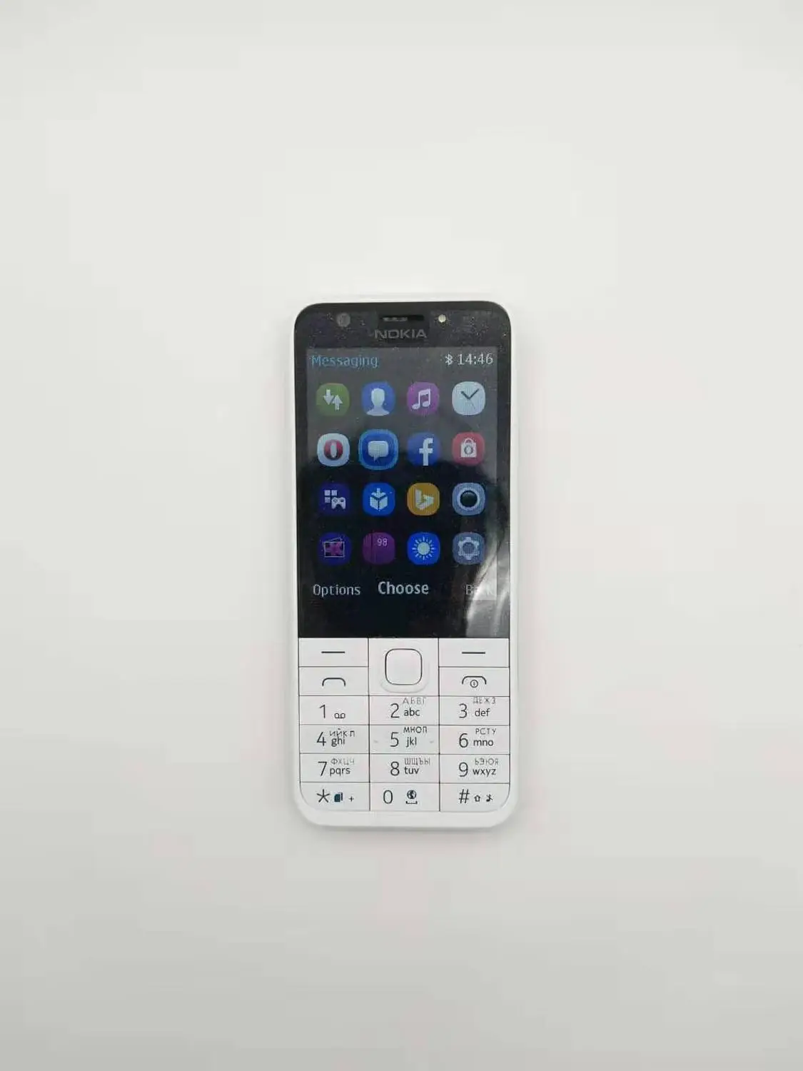 230 Nokia 230 разблокированный GSM 2,8 дюймов две sim-карты и одна карта 2MP QWERTY клавиатура английский Восстановленный мобильный телефон - Цвет: Белый