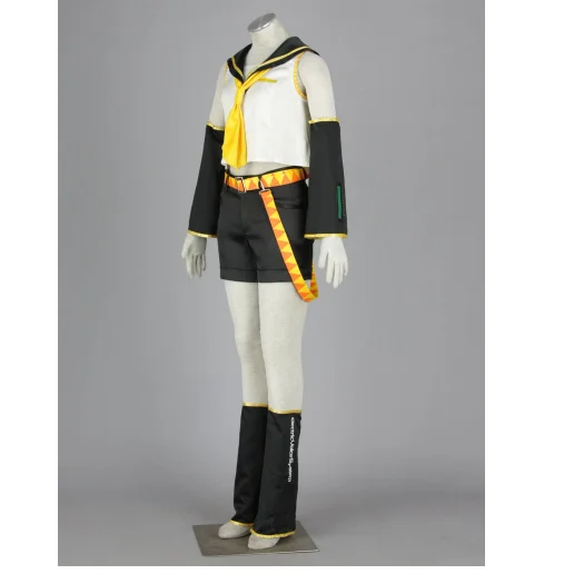 

Kagamine Rin cos man woman VOCALOID anime cosplay costume sets Sailor suit+shorts+accessories+ tie+ belt