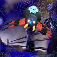 5 ft halloween inflatable outdoor spider toys with magic led light blow up yard decoration holiday party yard garden decor