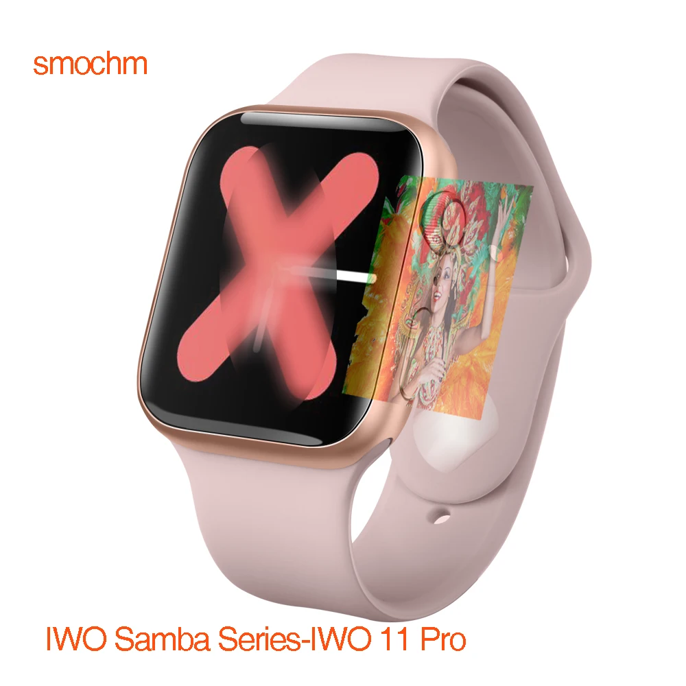 Смарт-часы Smochm Samba IWO 11 Pro Bluetooth GPS серия 5 1:1 8 обновленные спортивные для Apple iPhone Android