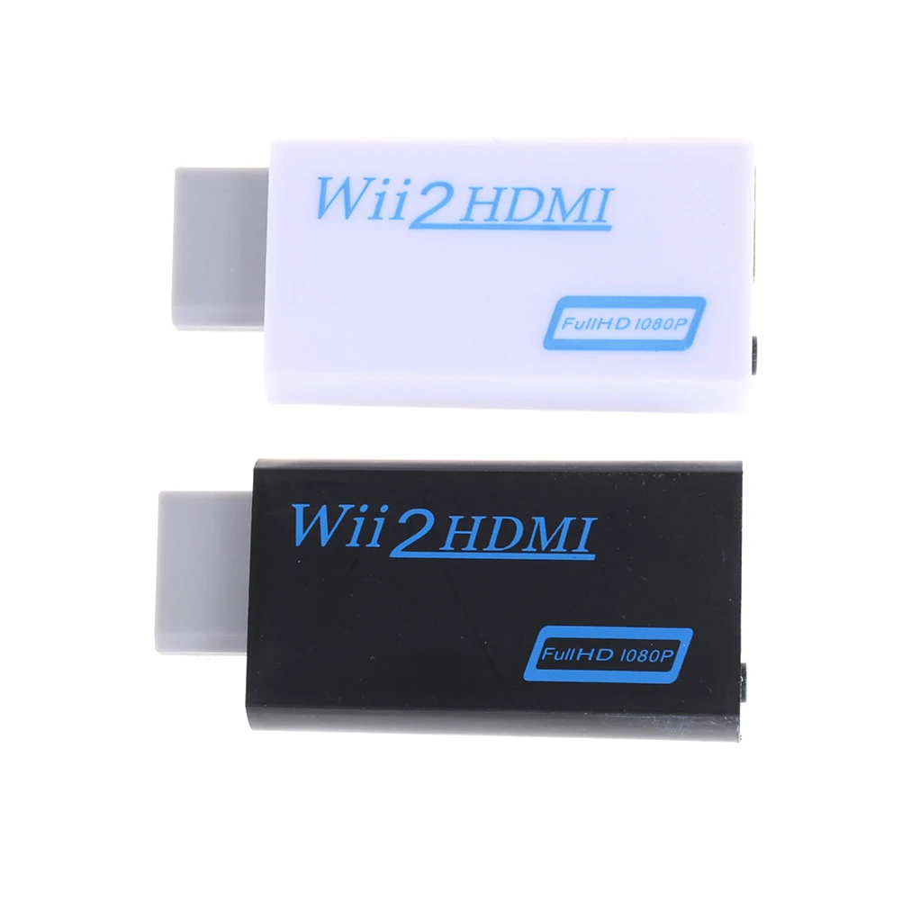 1 шт. для Wii в HDMI адаптер конвертер Поддержка FullHD 720P 1080P 3 5 мм аудио Wii2HDMI HDTV черный