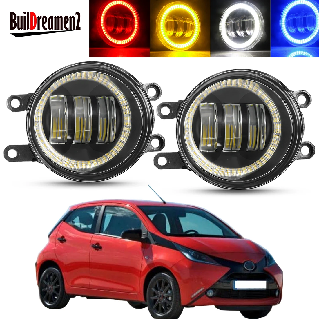 Светодиодные противотуманные фары в сборе для Toyota Aygo (_ B1 _) 2005-2014 левый и правый