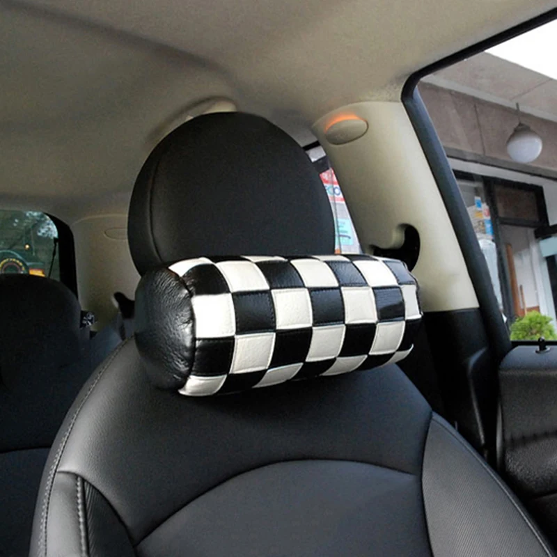 Подголовник для автомобиля Кожаная подушка отдыха на шее мини меди один JCW S F55 F56