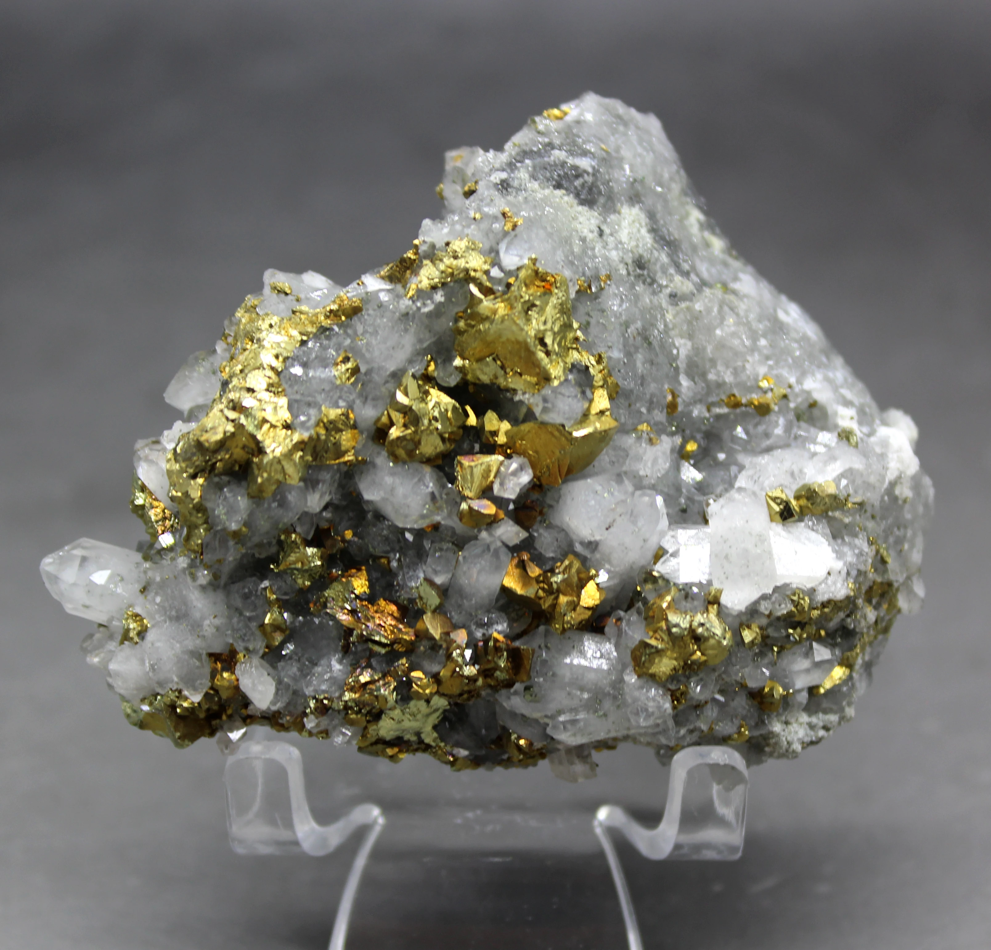 159 г натуральный Блестящий chalcopyrite и кристаллический симбиотический минеральный