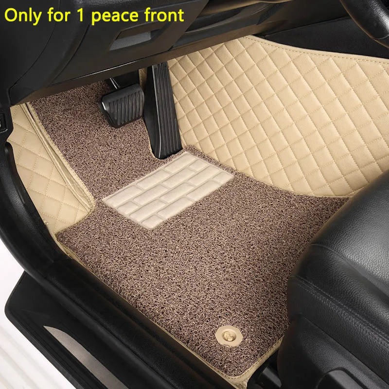 Пользовательские автомобильные коврики для Toyota Corolla Camry Rav4 Auris Prius Yalis Avensis Alphard 4Runner Hilux highlander sequoia коврик - Название цвета: For 1 peace front