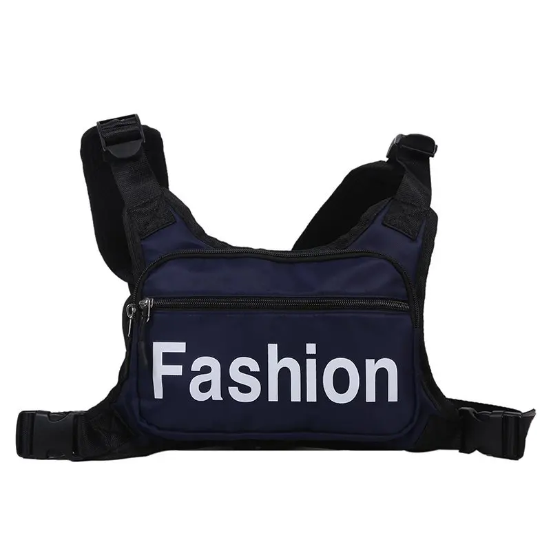 

Belt Unisex Tactical Pack Men Trend Waist Pack Sports Cycling Chest Rig Bag Travel Vest Bag Streetwear Boy Tactical Chest Pouch