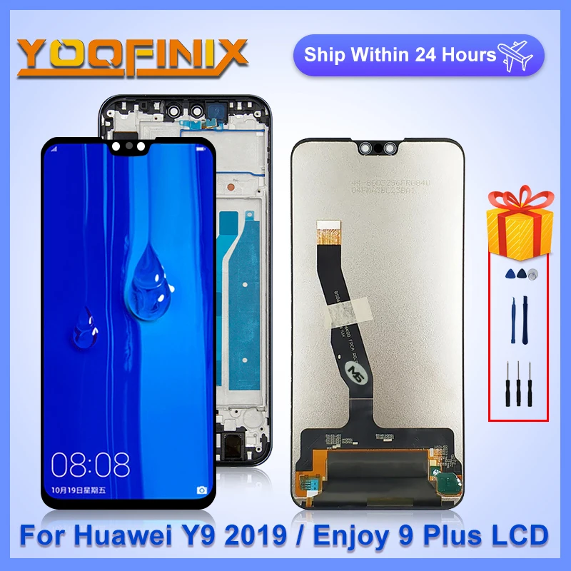 ЖК-дисплей 6 5 дюйма для Huawei Y9 2019 зеркальный дисплей сенсорный экран JKM-LX1 Enjoy 9 Plus