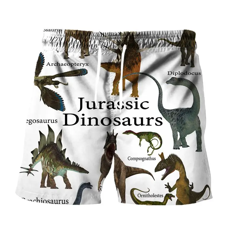 

dinosaurs shorts casual sport 3d print streetwear men women oversized fashion harajuku clothing anime summer running sweatpants