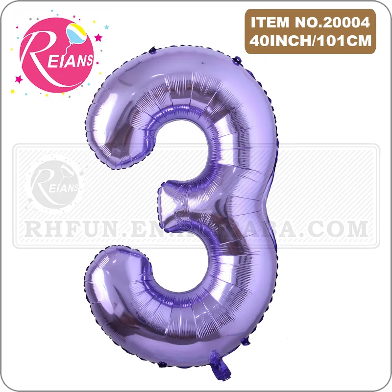 

40inch Purple Helium Foil Number Balloons large Figures Inflatable Balls Baby Shower Birthday Wedding Decoration Party Supplies