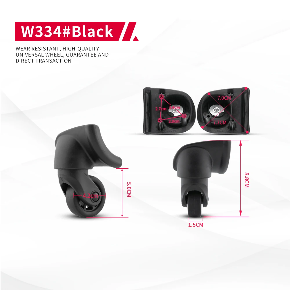 DILONG W334 Luggage universal wheel accessories trolley case caster wear-resistant replacement high-quality durable wheels