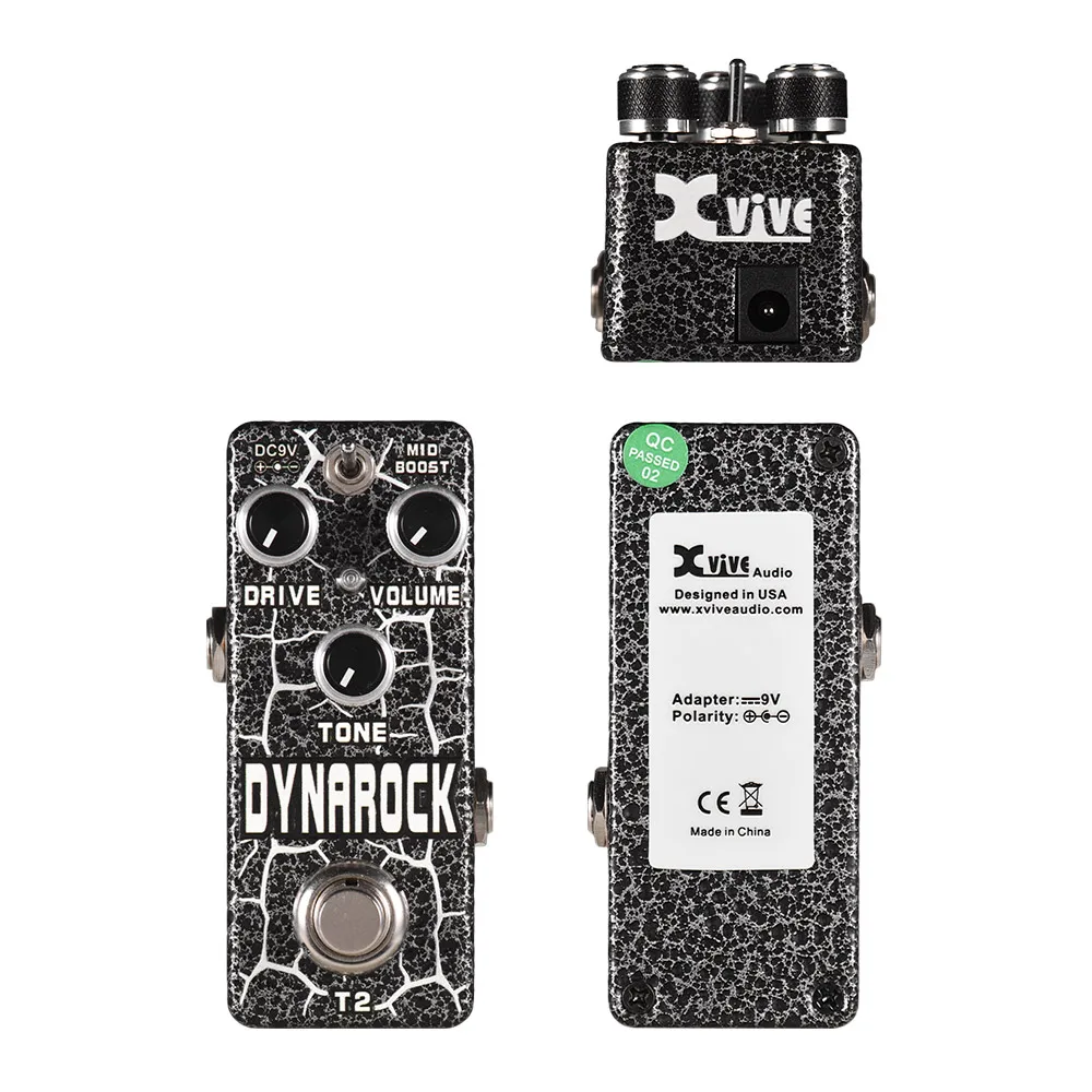 XVIVE T2 DYNAROCK гитара с эффектом искажения педаль эффектов полный металлический