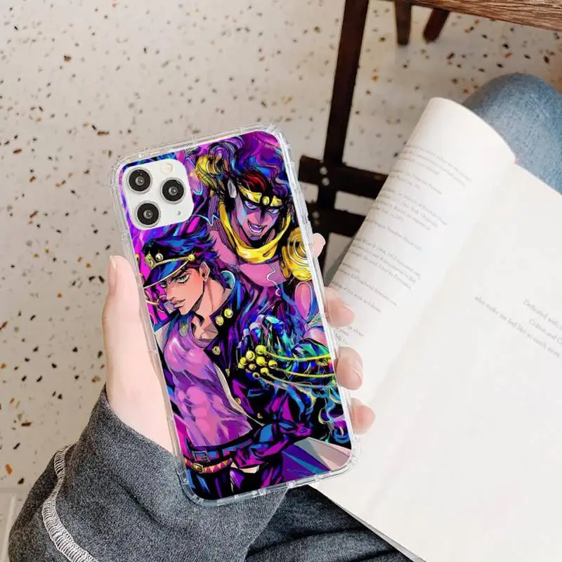 

JoJo's Bizarre Adventure JoJo Anime Phone Case Transparent soft For iphone 5 5s 5c se 6 6s 7 8 11 12 plus mini x xs xr pro max
