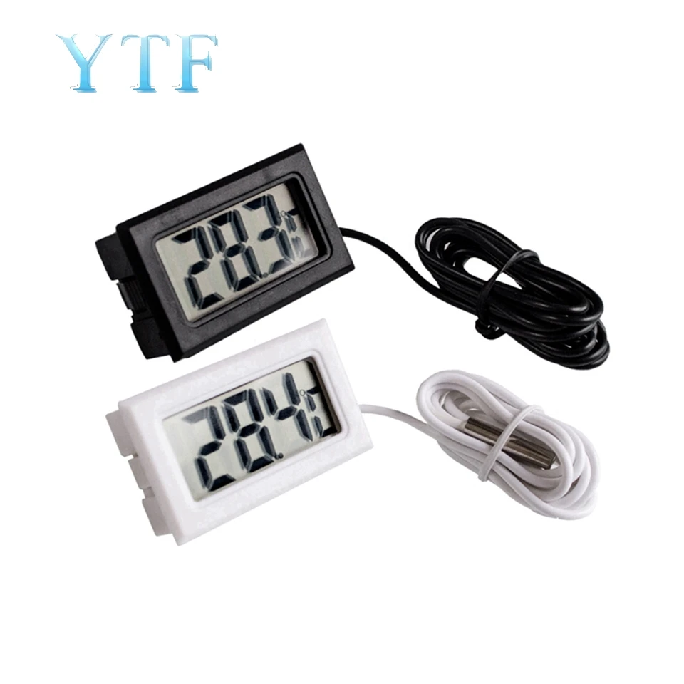 Цифровой термометр Электронный Встроенный в аквариум с ЖК дисплеем 1 шт. |