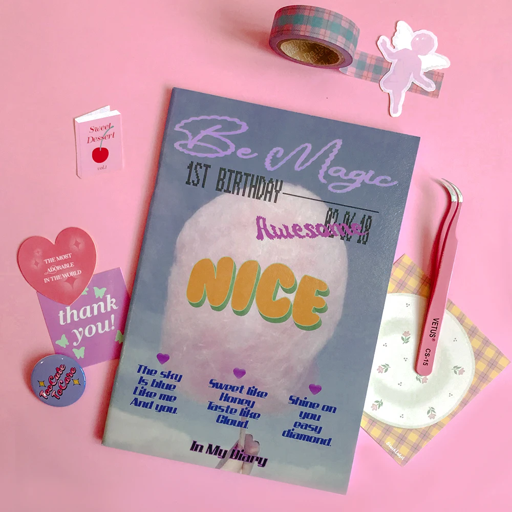 100 страниц ретро постер стиль ноутбук Сделай Сам скрапбук общая записная книжка