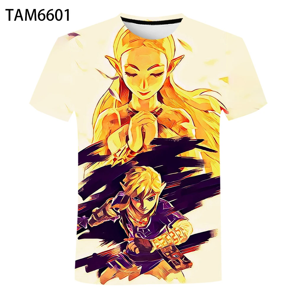 

Summer New Short Sleeve T-shirt Anime 3D Youth Street Style Fashion Children's Cutey Man's Top Legend of Sanctuary Boy/girl Tees
