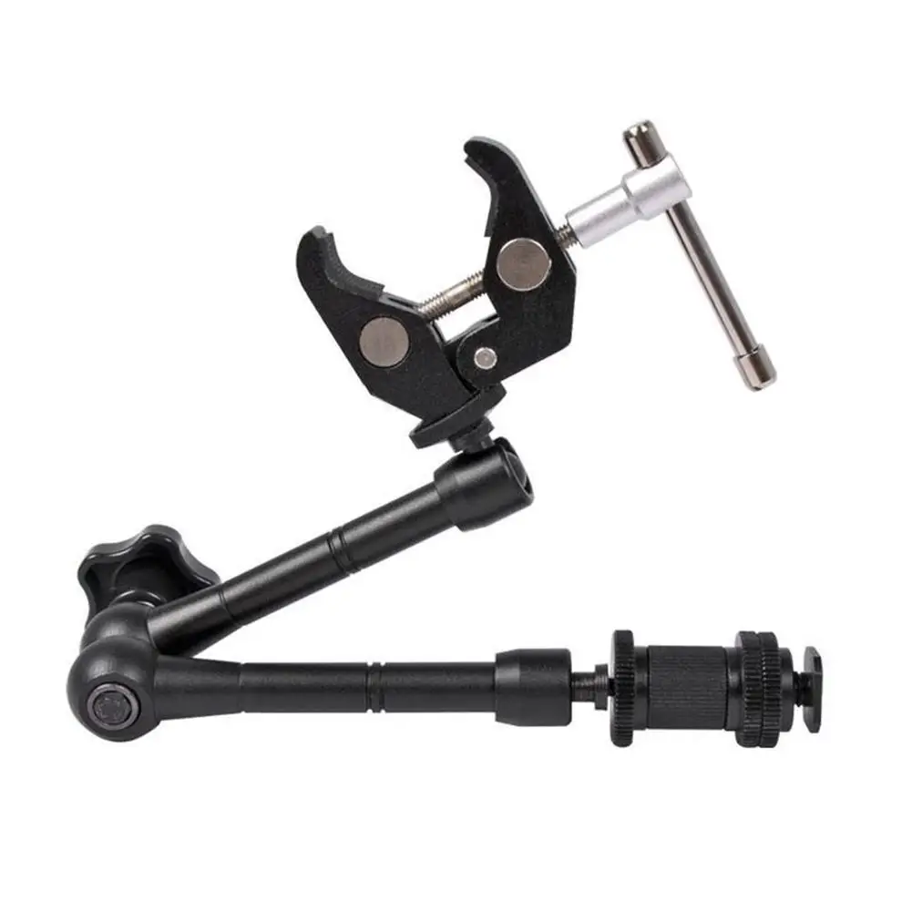 

Super Clamp 11 inches Adjustable Articulated Arm for Mounting Monitor LED Light LCD Video Camera Flash Camera DSLR