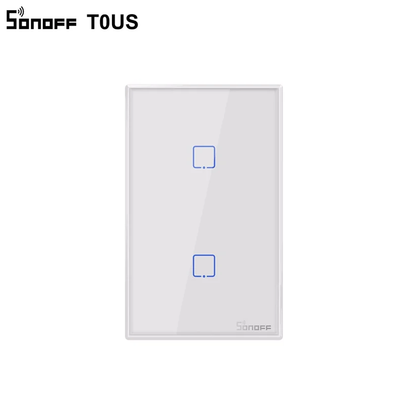 SONOFF T0 США/ЕС/Великобритания TX 1/2/3 комплект настенный светильник ель света