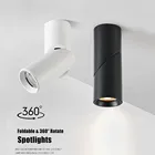 Светодиодный точечный светильник с поверхностным креплением, потолочная лампа с регулируемой яркостью, 12 Вт, скандинавский Точечный светильник для внутреннего фойе, гостиной, AC 90-260