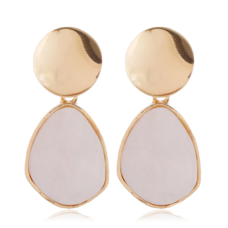 Женские серьги подвески в форме сердца винтажные акриловые с подвесками