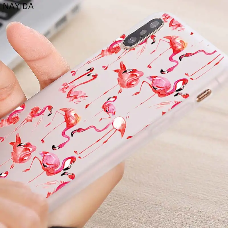 Мягкий чехол для Xiaomi Redmi 9A 8A 7A 6A Note 9 8 7 6 5 Pro 8T 9S губы фламинго тематическая
