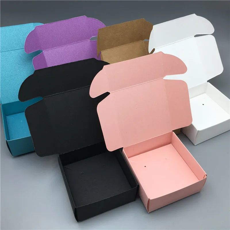 Бумажные подарочные упаковочные коробки с самолетом набор ювелирных изделий