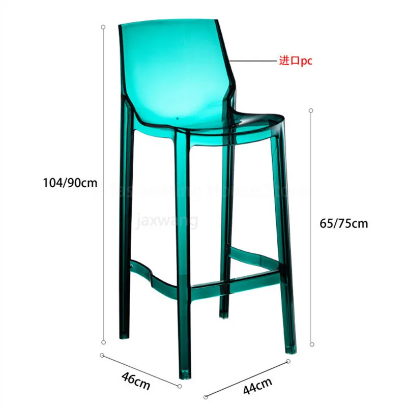 Современные искусственные стулья нордические высокие акриловые барные для кафе