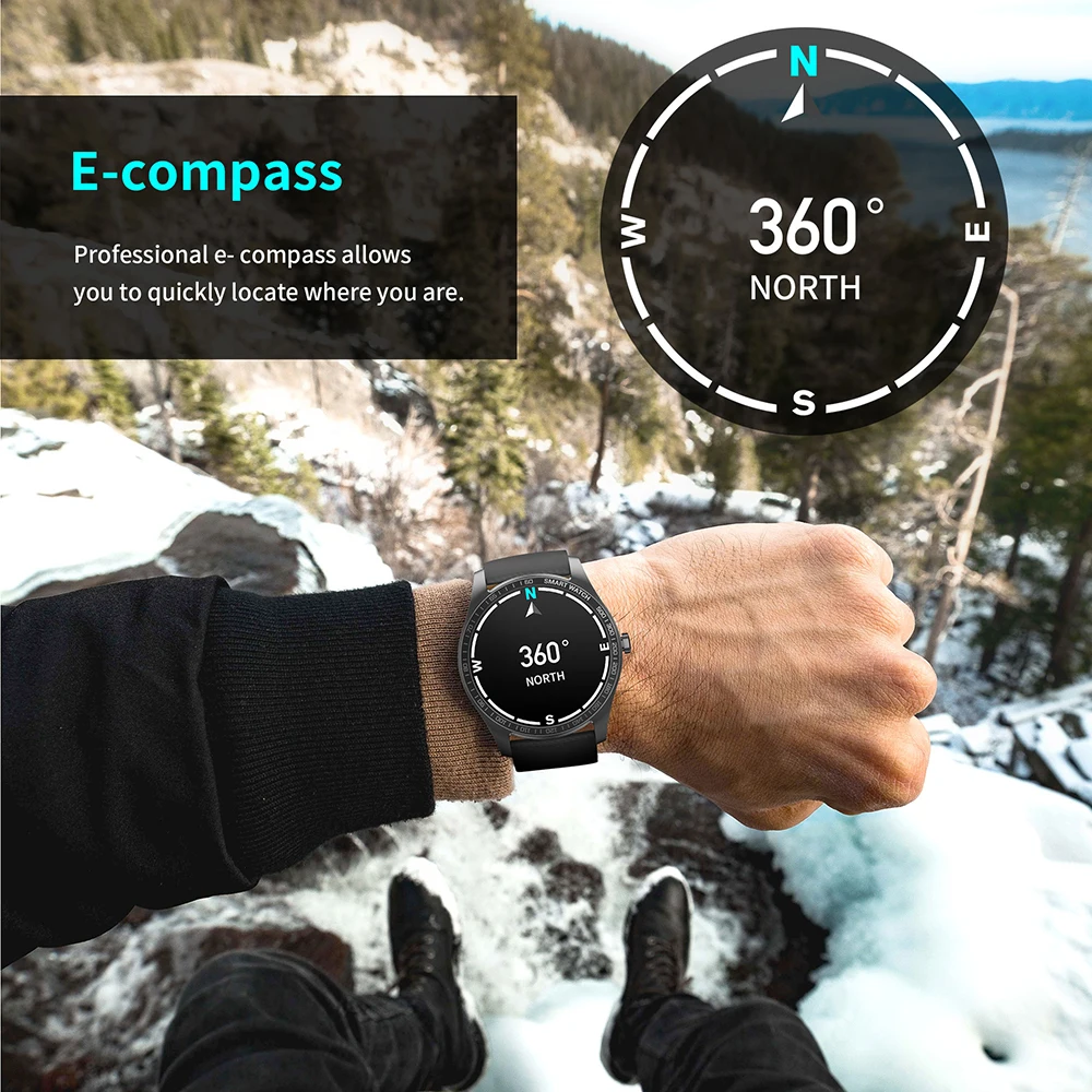 Kingwear KW11 Смарт часы для мужчин 1 2 дюймов AMOLED сенсорный Экран браслет занятий