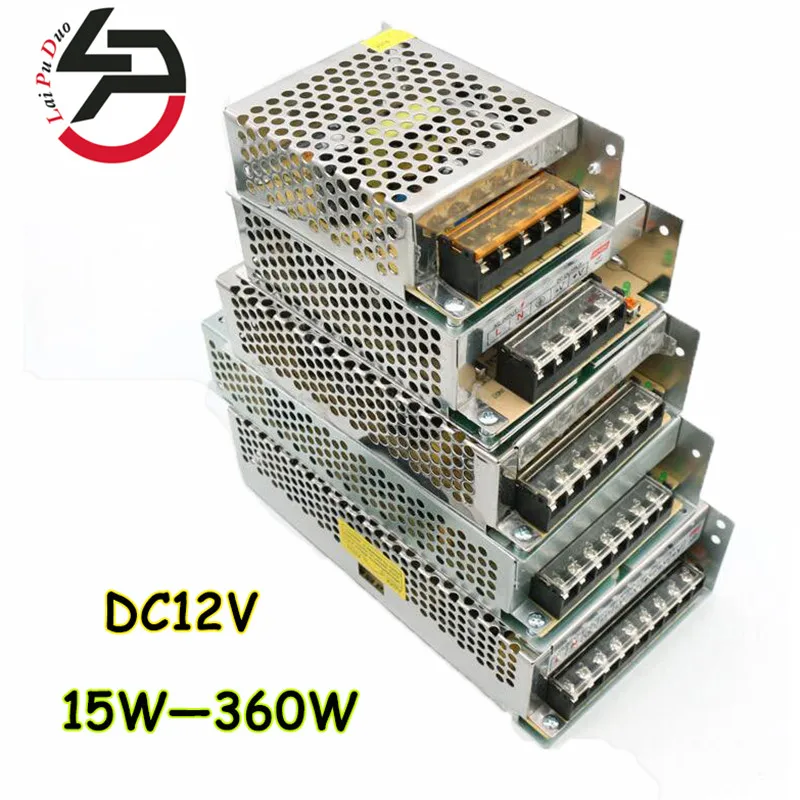Laipuduo источник питания трансформатора освещения DC12V 1A 2A 3A 5A 10A 15A 20A для